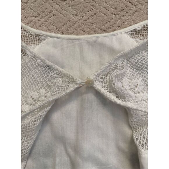 EUC Free People Palms Print Linen Cotton Blouse - Picture 10 of 13